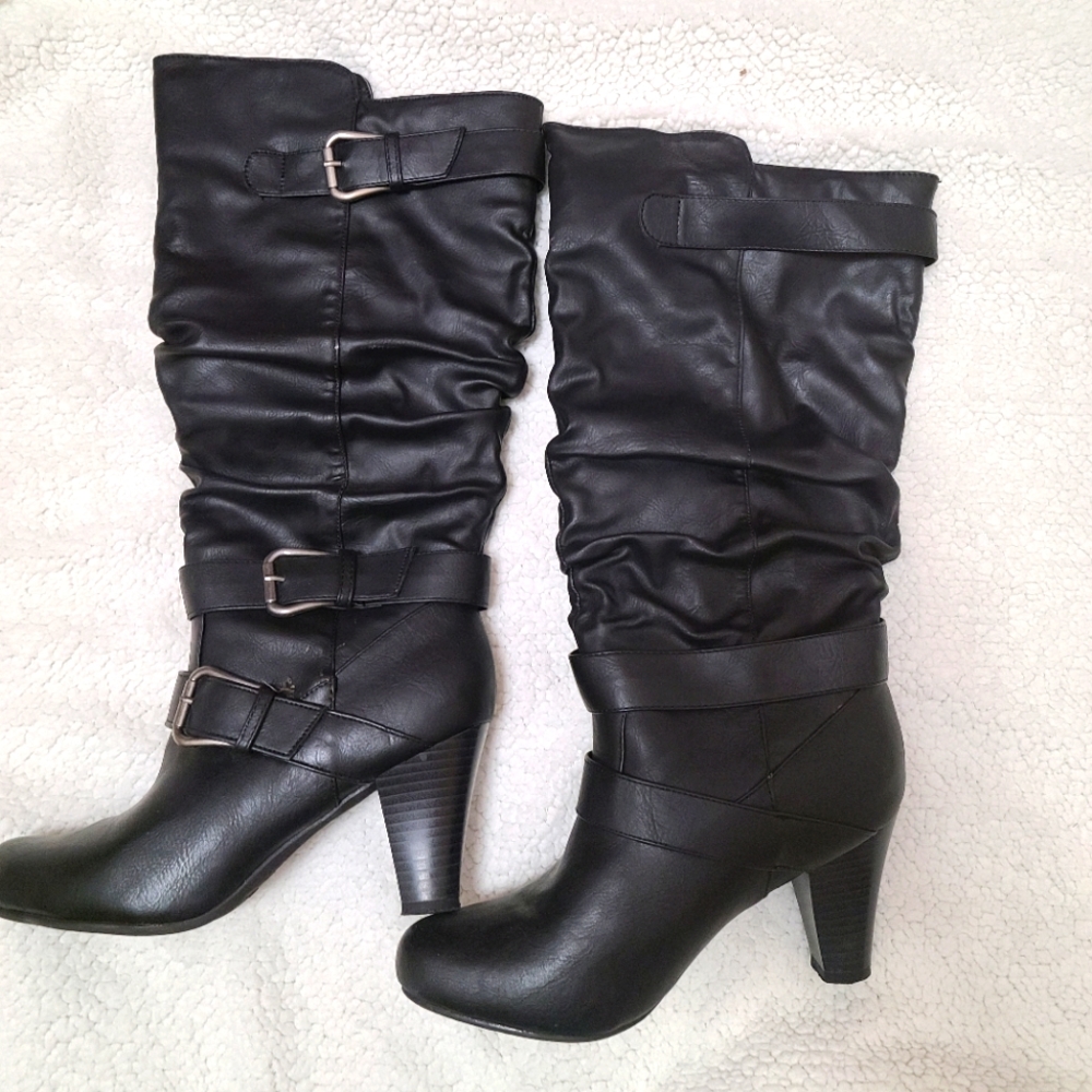 Western mid-calf boots